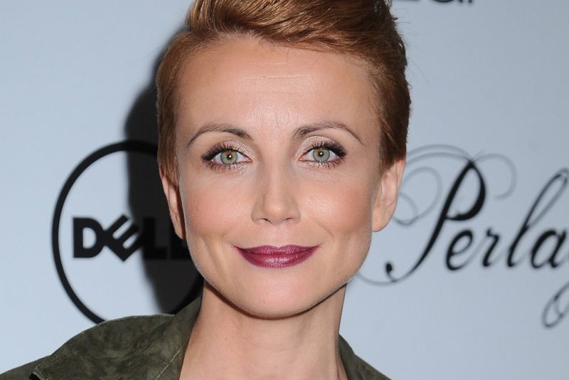 Katarzyna Zielińska na pokazie Łukasza Jemioła w bardzo niekorzystnej sukience
