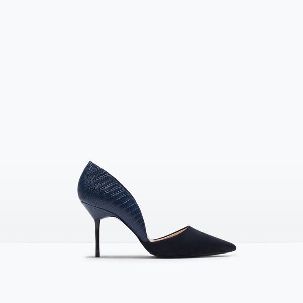 Buty na niewysokim obcasie Zara, cena ok. 199 zł