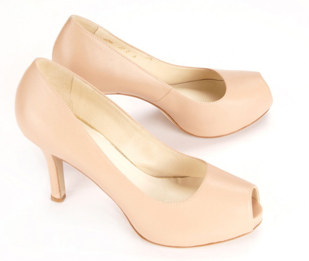 buty peep toe Baldowski