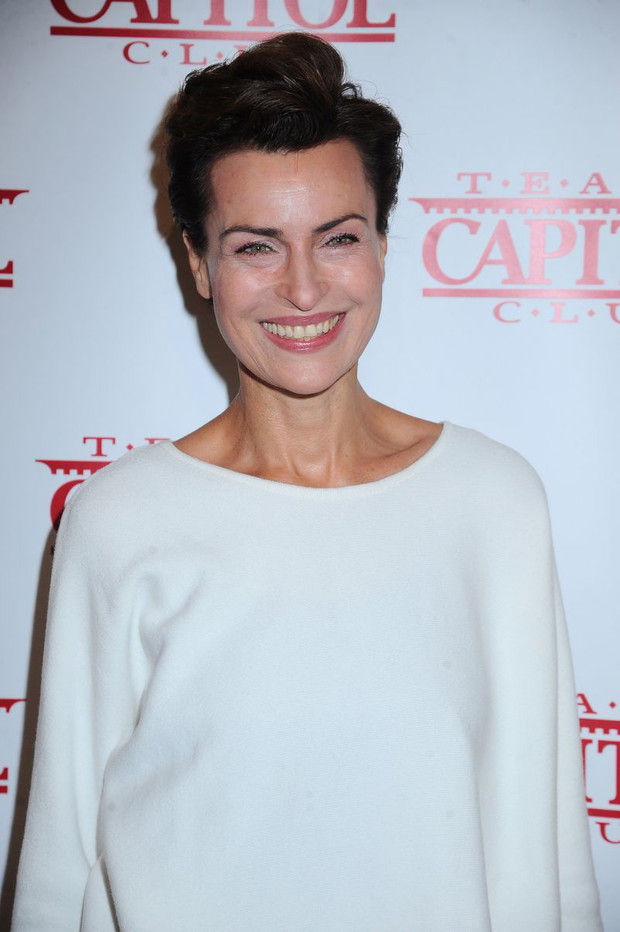 Danuta Stenka na premierze w teatrze Capitol