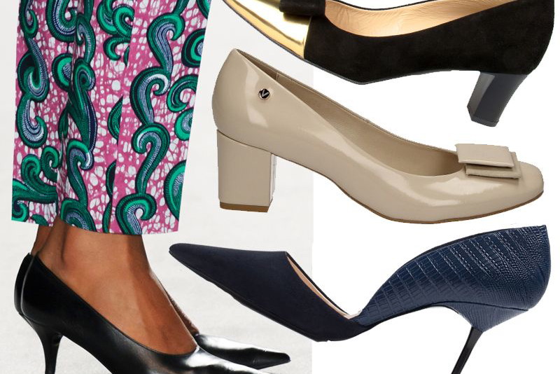 Buty na niewysokim obcasie