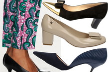 Buty na niewysokim obcasie