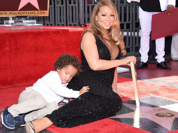Mariah Carrey i Moroccan w Alei Gwiazd