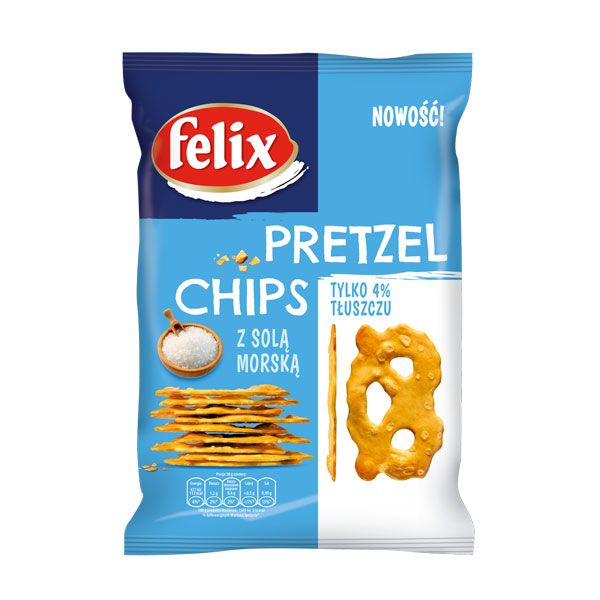 Felix, Pretzel chips z solą morską