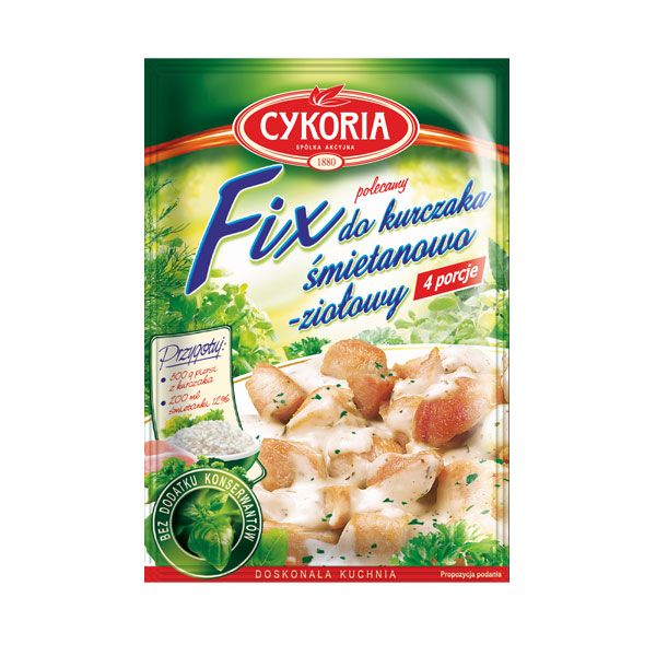 Fix do kurczaka śmietanowo-ziołowy, Cykoria