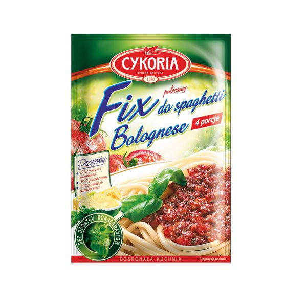 Fix do spaghetti bolognese, Cykoria