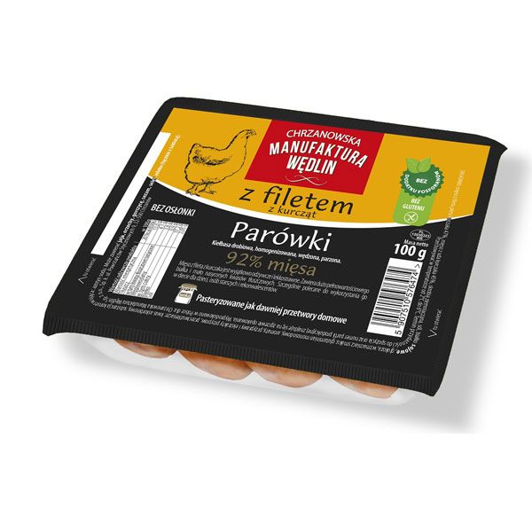 Parówki z filtem z kurcząt