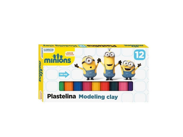 Plastelina Minionki 12 kolorów, Empik.com, cena: ok. 7 zł.