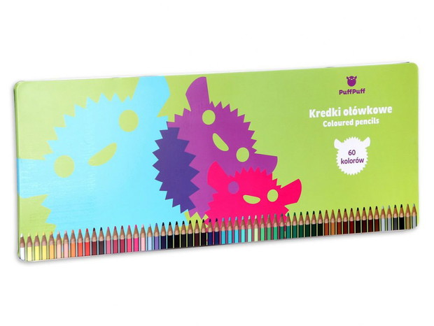 PuffPuff, zestaw kredek, 60 kolorów, Empik.com, cena: ok. 60 zł