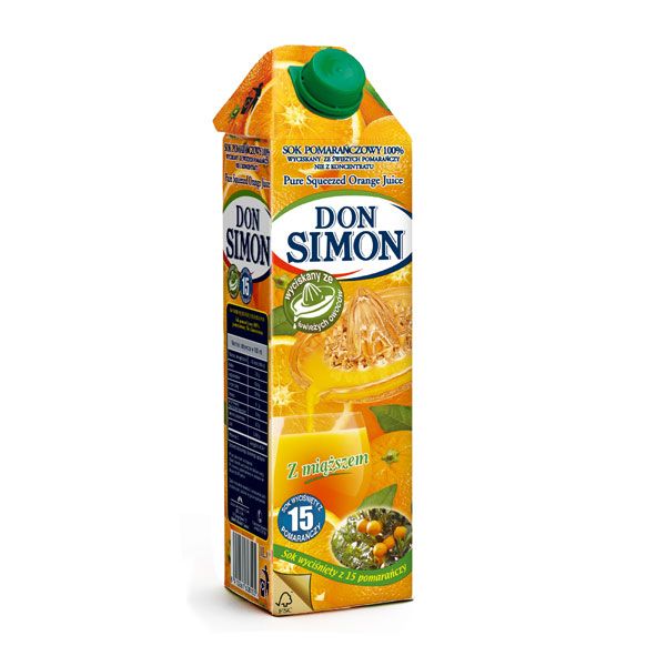 Sok z miąższem, do kupienia w Biedronce