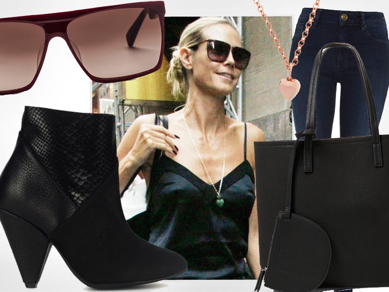 Heidi Klum w modnej stylizacji