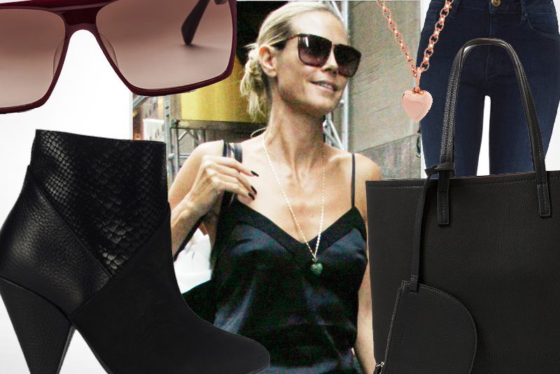 Heidi Klum w modnej stylizacji