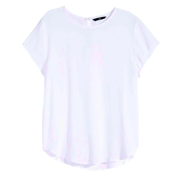 Biały t-shirt H&M, cena, ok. 59,90 zł