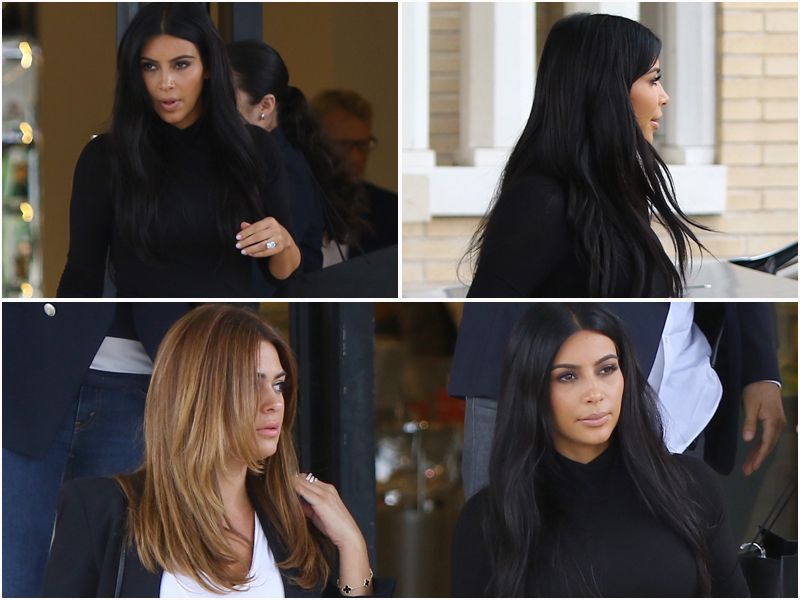 Kim Kardashian w ciąży na zakupach