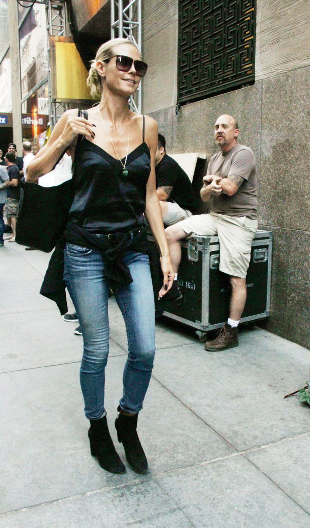 Heidi Klum w modnej stylizacji