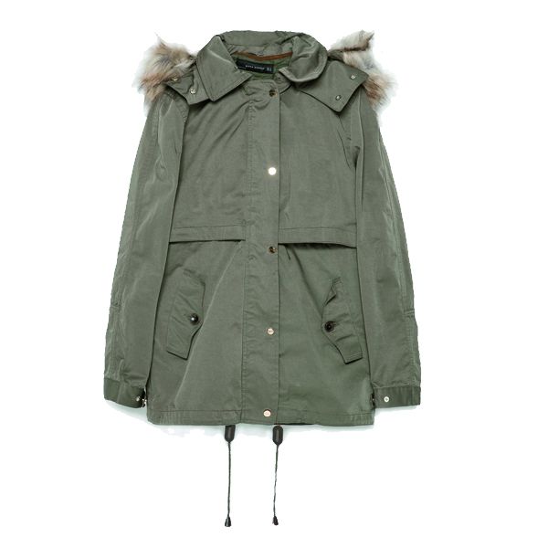 Parka Zara, cena z ok. 469 zł na ok. 199 zł