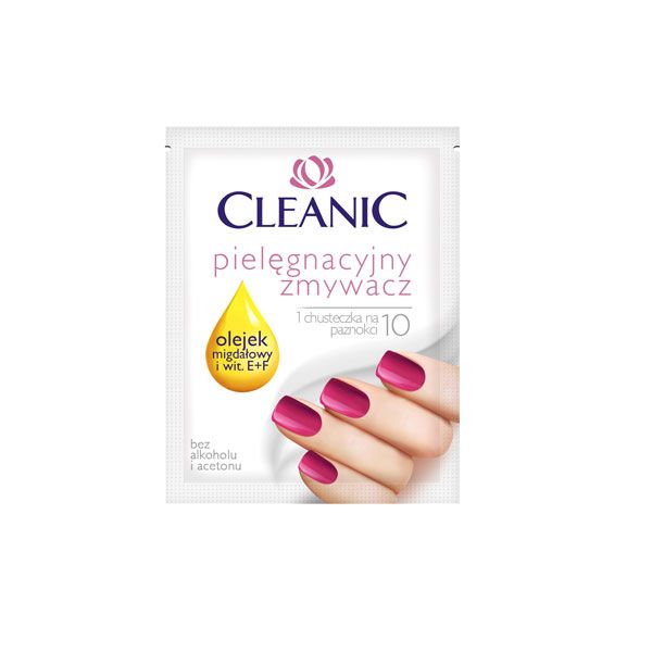 Zmywacz do paznokci w chusteczce Cleanic, cena, ok. 1,20 zł