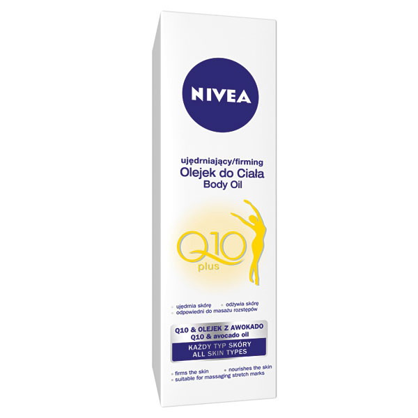 Dobre kosmetyki dla kobiet w ciąży, olejek ujędrniający Nivea, cena ok. 20 zł