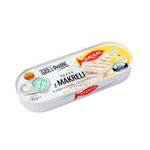 Grillowane filety z makreli w oleju o smaku cytrynowym, Graal