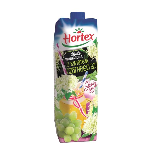 Hortex: białe winogrona z kwiatem bzu