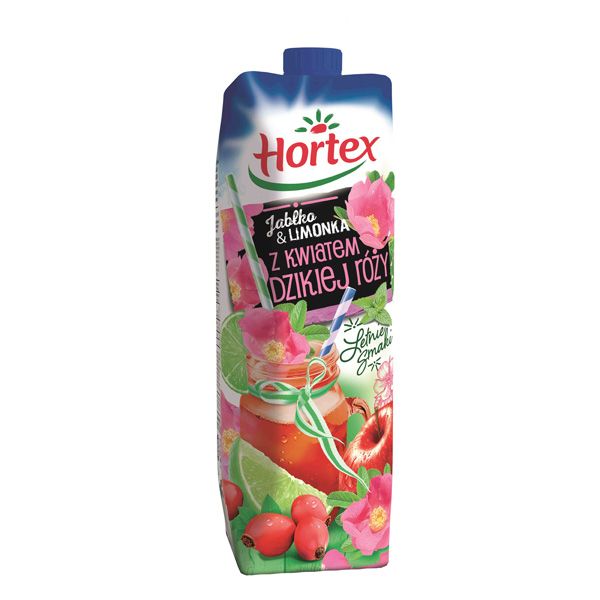 Hortex: jabłko&limonka z kwiatem dzikiej róży