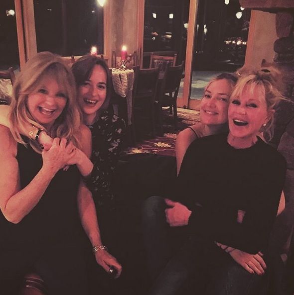 Kate Hudson, Goldie Hawn. Melanie Griffith, Dakota Johnson