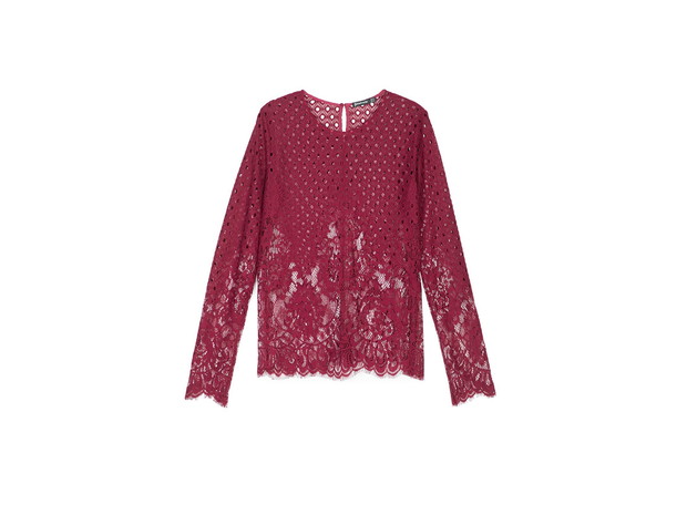 Koronkowa koszulka Stradivarius, cena 59,90 zł
