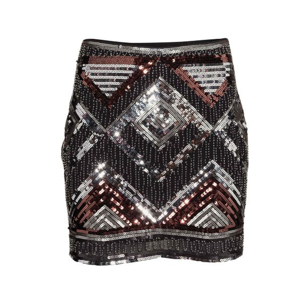 Cekinowa spódnica H&M, cena, ok. 139,90 zł