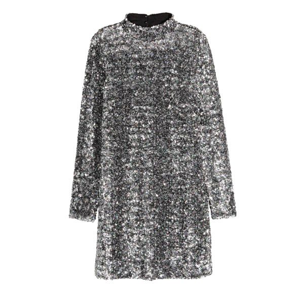 Cekinowa sukienka H&M, cena, ok. 399 zł