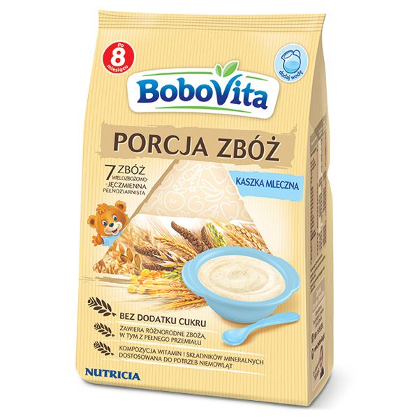 Kaszka 7 zbóż pełnoziarnista, BoboVita