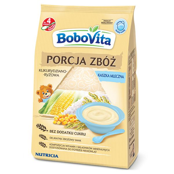 Kaszka kukurydziano-ryżowa, BoboVita
