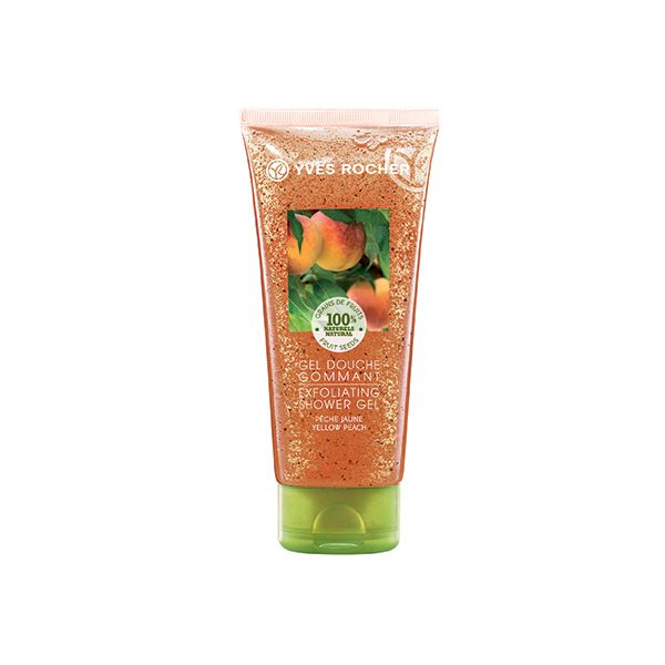 Peelingujący żel pod prysznic o zapachu brzoskwini Yves Rocher, cena, ok. 16,90 zł