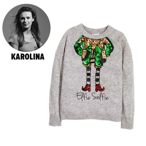 Świąteczny sweter H&M, cena, ok. 79,90 zł