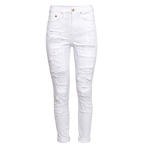 Białe dżinsy H&M, cena, ok. 79,90 zł