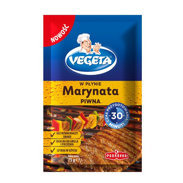 Marynata grillowa piwna, Vegeta