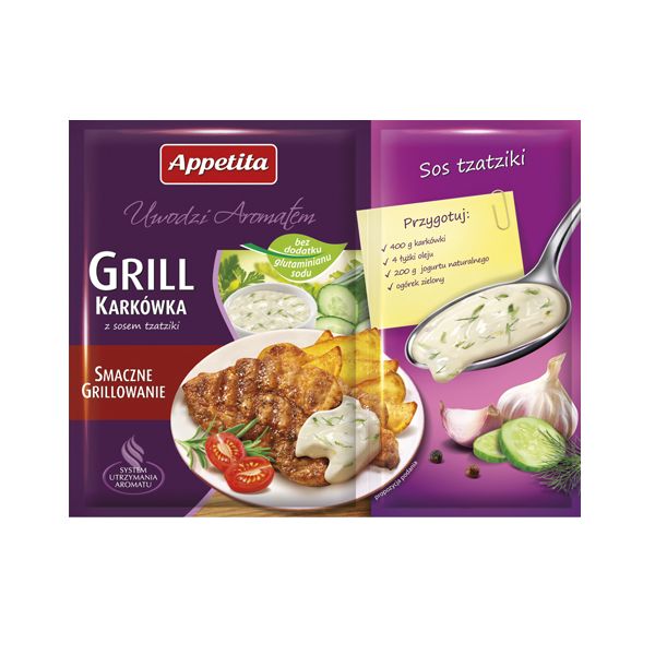 Przyprawa Appetita - karkówka i tzatziki