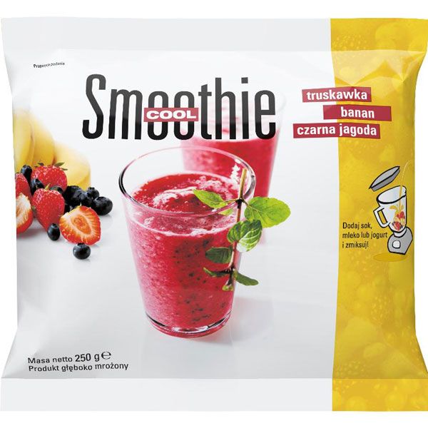 Smoothie truskawka&banan&jagoda, do kupienia w Biedronce