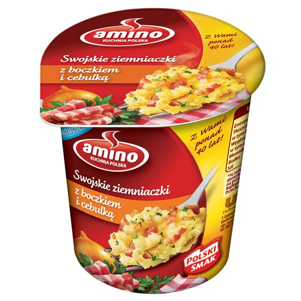 Swojskie ziemniaczki z boczkiem, Amino
