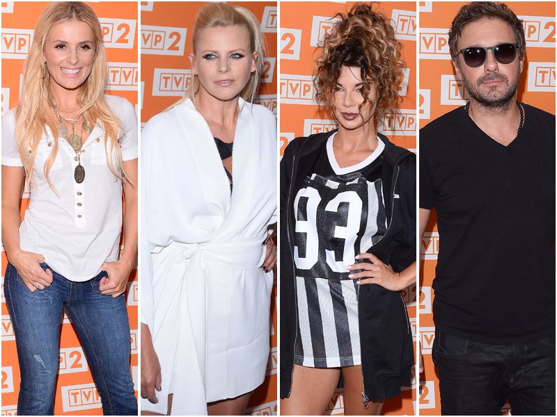 Górniak, Sadowska, Baron, Mlynkova na konferencji "The Voice of Poland"