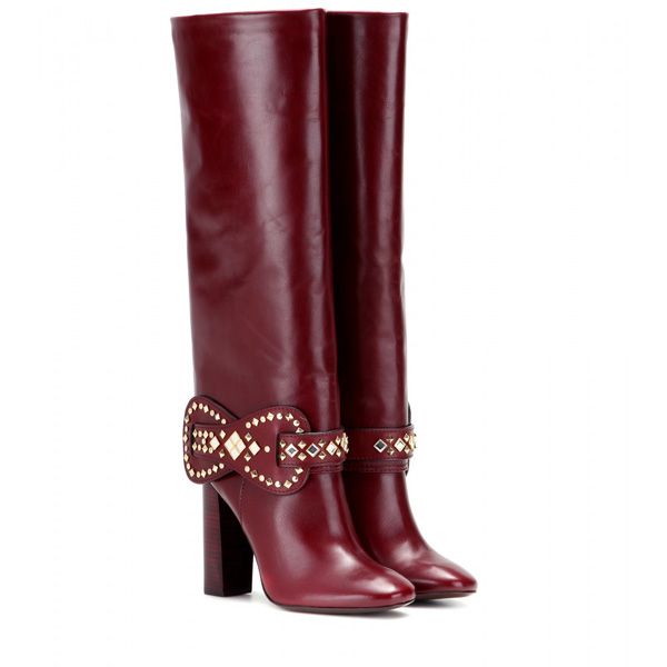 Bordowe kozaki Tory Burch, cena ok. 3500 zł