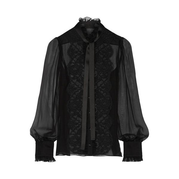 Czarna bluzka Dolce & Gabbana, cena ok. 4000 zł
