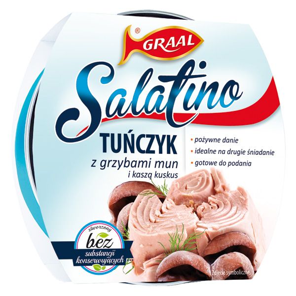 Sałatka z tuńczyka z grzybami mun, Graal