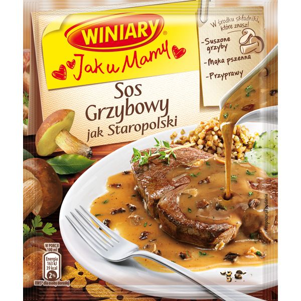 Sos grzybowy staropolski, Winiary