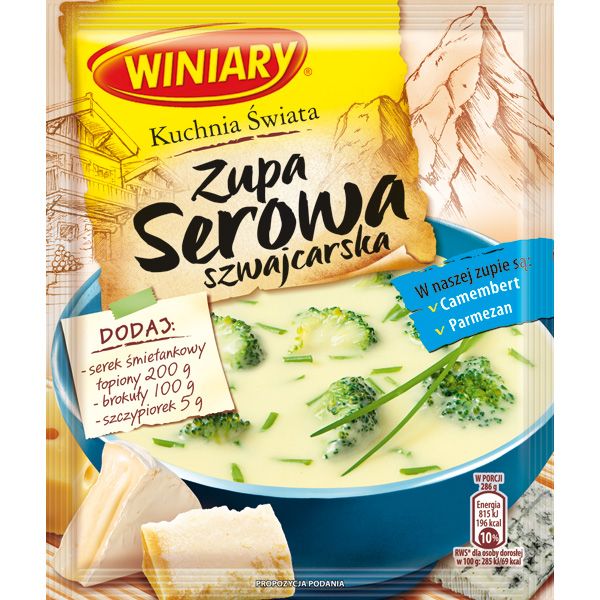 Szwajcarska zupa serowa, Winiary