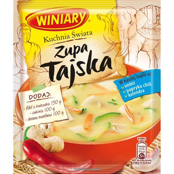 Zupa tajska, Winiary