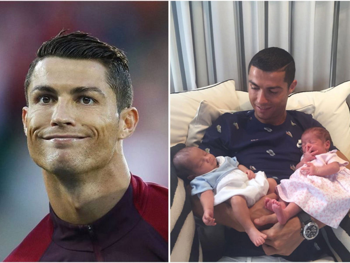 Cristiano Ronaldo z dziećmi
