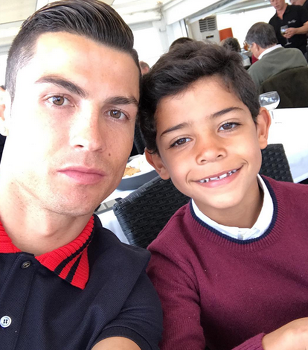 Cristiano Ronaldo z synem