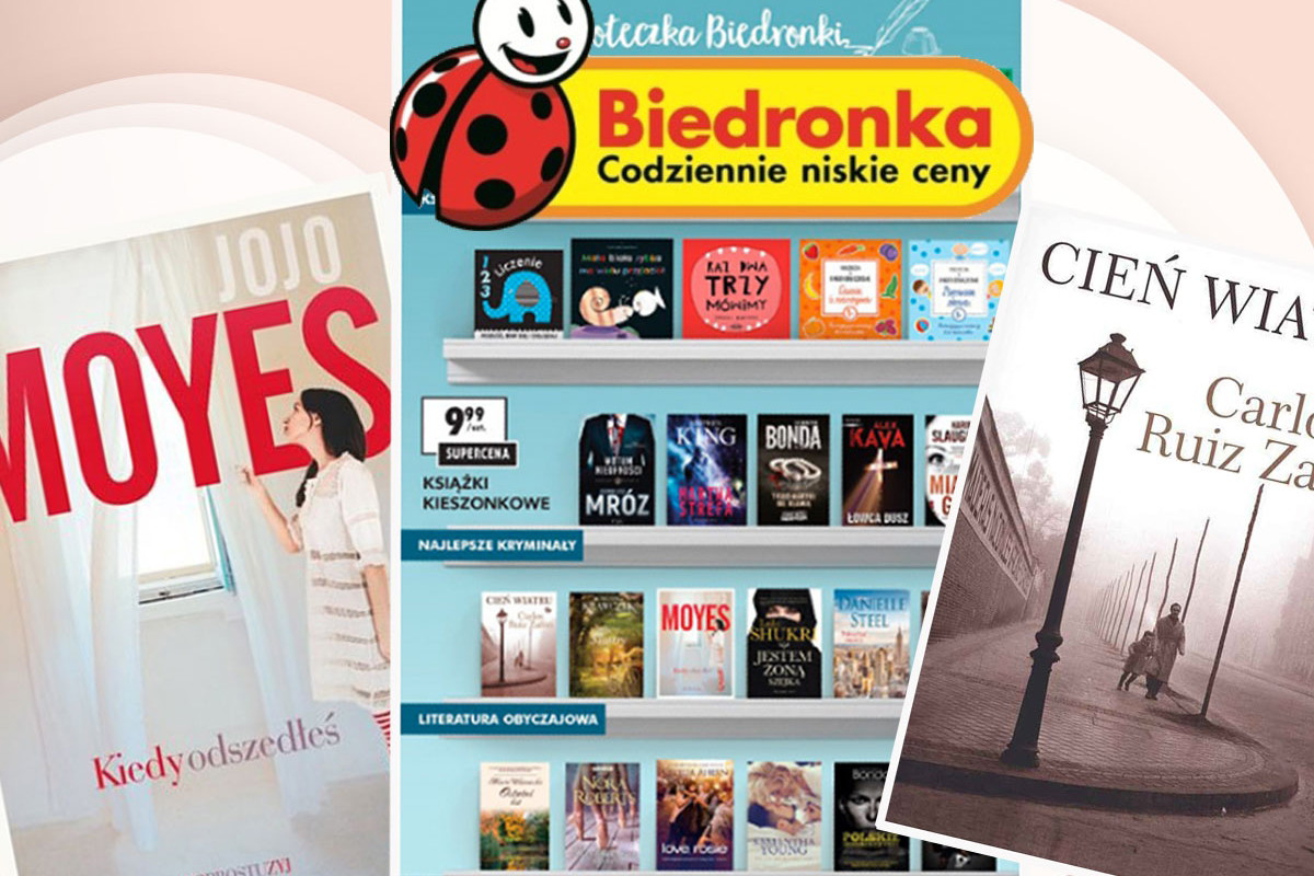 Książki na promocji w Biedronce
