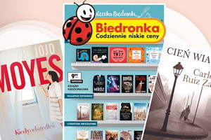 Książki na promocji w Biedronce