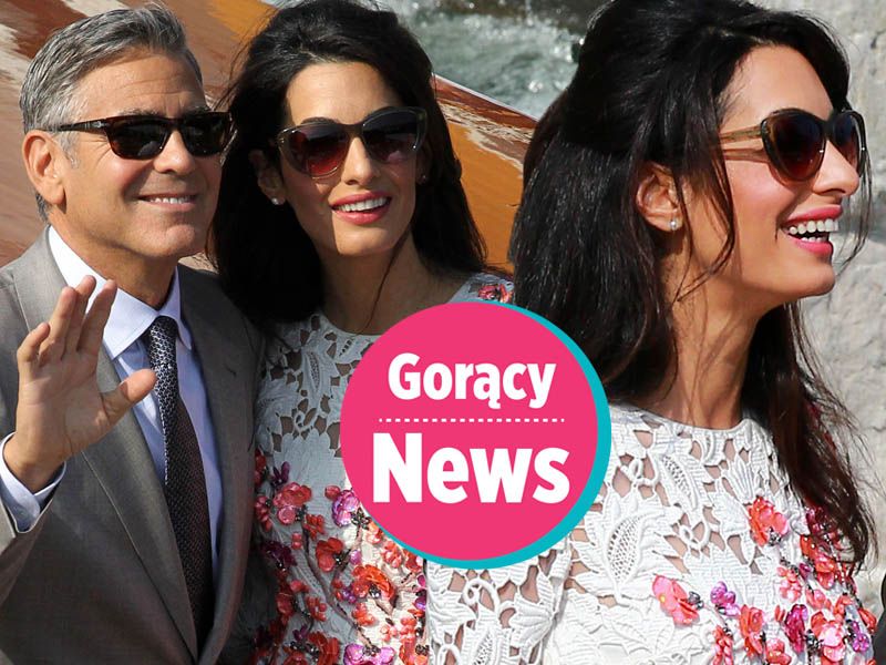 Amal Alamuddin i George Clooney na własnym ślubie